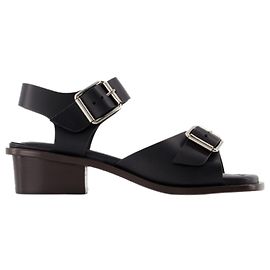 Strat 35 Sandals - Lemaire - Black - Leather Black