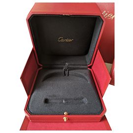 Cartier Authentic Love Bracelet bangle lined box and paper bag Red
