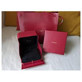 Cartier-Scatola e sacchetto di carta foderato con autentico braccialetto dell'amore-Rosso