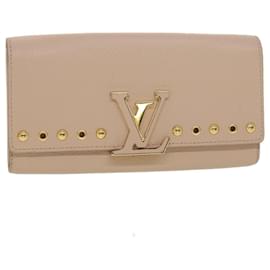 Louis Vuitton-LOUIS VUITTON Portefeuille Capsine Geldbörse Taurillon Leder Pink M62763 38008-Pink
