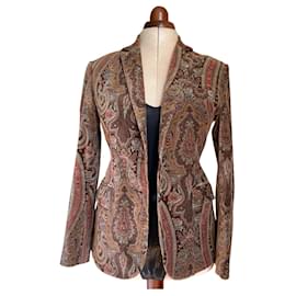 Autre Marque-Samtjacke mit Paisley-Muster-Andere