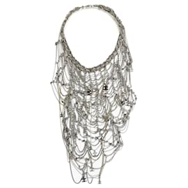 Chanel-11P MAXI CHAIN NECKLACE CHEST-Silvery