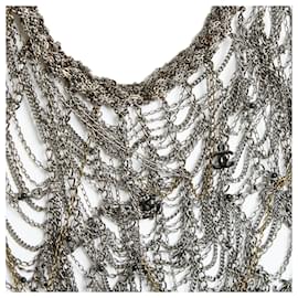 Chanel-11P MAXI CHAIN NECKLACE CHEST-Silvery