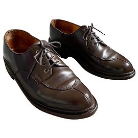 Derby JM Weston mezza altezza con suola da golf - Vintage T. 7 E (se 41) Marrone scuro