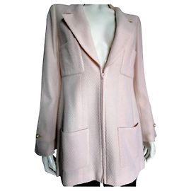 Chanel Pink Vintage Redingote Jacket Pink