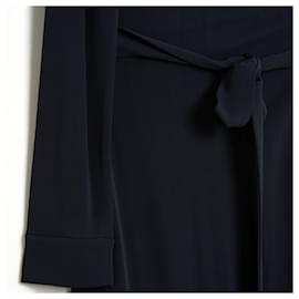 Diane Von Furstenberg-NIGHT WRAP EN36/38-Black,Navy blue
