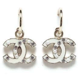 Chanel CC DIAMANTES E PÉROLAS Dourado