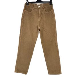 RE/DONE Hose T.US 28 Samt Beige