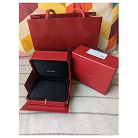 Cartier-Petite boîte à bijoux avec sac en papier-Rouge