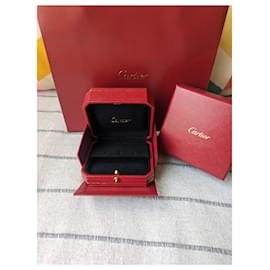 Cartier-Caja expositora de pendientes pequeños con bolsa de papel-Roja