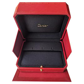Cartier-Large Creole earrings horizontal display box with paper bag-Red
