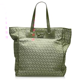 Fendi-Fendi Brown Zucchino Tote-Brown