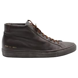 Autre Marque-Common Projects Achilles Mid High-Top Sneakers in pelle marrone-Marrone