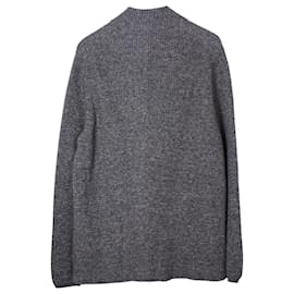 Brunello Cucinelli-Brunello Cucinelli Cardigan in Maglia con Petto Foderato in Cotone Nero-Nero