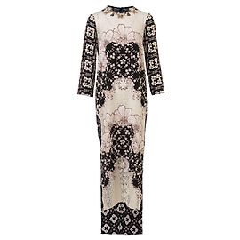 Biyan Printed Maxi Kaftan with Sequin details Blue