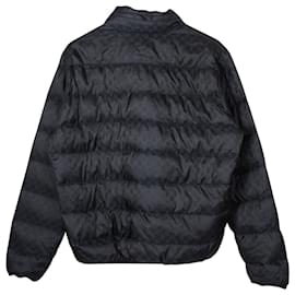 Gucci-Gucci GG Webbing Puffer Jacket em poliamida azul marinho-Azul marinho