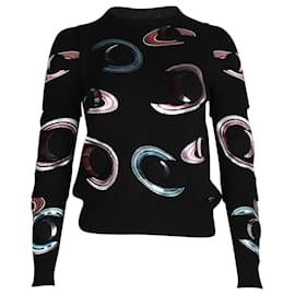 Chanel-Chanel Planet Disc Sweater in Black Cashmere-Black