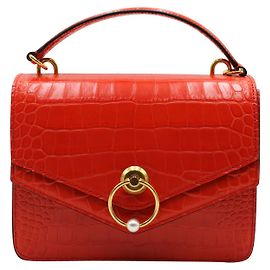 Mulberry Orangefarbene Harlow-Ledertasche Orange