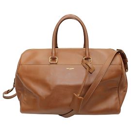 Saint Laurent Brown Classic Duffle 12 Bag Brown