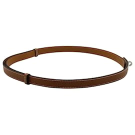 Hermès-Cinturón Hermes Kelly en piel de becerro Epsom marrón Cuero-Castaño
