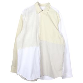 Camisa Jil Sander Colorblock Buttondown en algodón multicolor Otro Impresión de pitón