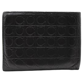 Salvatore Ferragamo-Black Gancini Wallet-Black