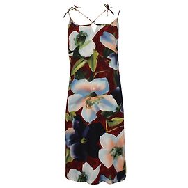 Emanuel Ungaro Midikleid aus Seide mit Blumenmuster Andere