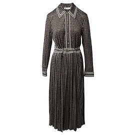 Tory Burch Hemdkleid mit Flechtmuster aus mehrfarbiger Viskose Mehrfarben