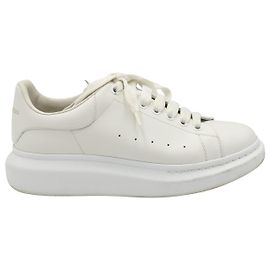Baskets Oversize Alexander Mcqueen en Cuir Blanc Blanc