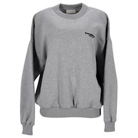 Ermenegildo Zegna-Fear of God x Ermenegildo Zegna Souvenir Crewneck Sweater in Grey Cotton-Grey