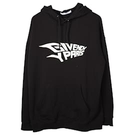 Givenchy-Givenchy Extreme Logo Glow in the Dark Hoodie in Black Cotton-Black