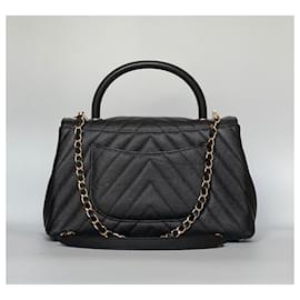 Chanel-Chanel coco handle chevron-Black
