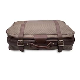 Gucci-Borsa da viaggio per valigia in tela monogramma beige vintage-Beige
