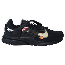 Off White Off-White x Nike Air Presto Baskets Basses en Maille de Néoprène Noir Noir