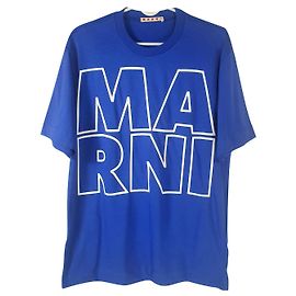 Camiseta Marni de algodón azul Azul