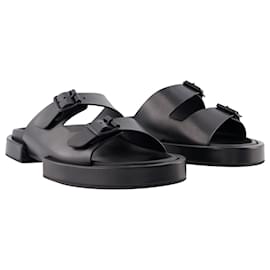 Ann Demeulemeester-Block Henri Sandals - Ann Demeulemeester - Black - Leather-Black