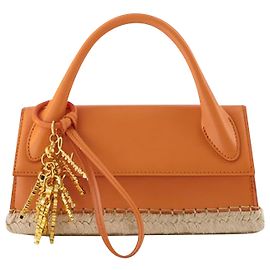 Sac Long Cordao Le Chiquito - Jacquemus - Orange - Cuir Orange