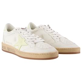 Golden Goose Deluxe Brand-Baskets Ball Star - Golden Goose - Jaune clair/Blanc - Cuir-Multicolore