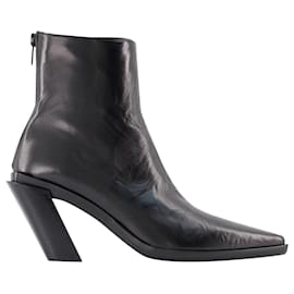 Ann Demeulemeester-Florentine Ankle Boots - Ann Demeulemeester - Black - Leather-Black