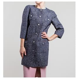 Chanel-Abrigo de tweed de la colección Supermarket-Multicolor