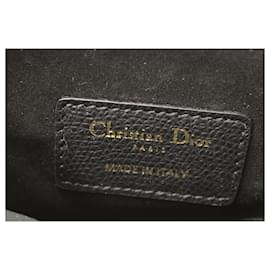 Dior-Dior Satteltasche aus schwarzem Leder-Schwarz