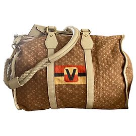 Louis Vuitton POCHETTE MINI LIN INITIALS Beige