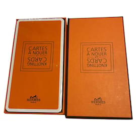 Hermès-Hermès Cards to tie for Squares, scarves and scarves "In blister"-Orange
