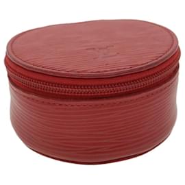 Louis Vuitton-LOUIS VUITTON Epi Ecrin Bijoux 8 Jewelry Box Red M48227 LV Auth 37719-Red
