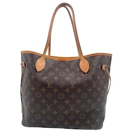 Louis Vuitton-Toile Enduite Monogram Louis Vuitton Neverfull-Marron