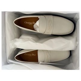Dior Boy moccasins white lambskin White