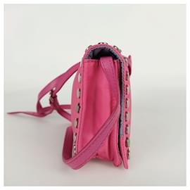 Prada-Prada wallet with shoulder strap in Blue Label nylon-Pink