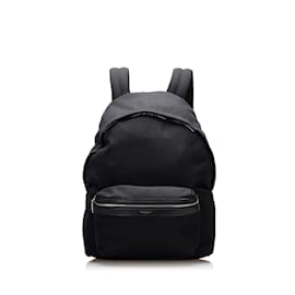 Yves Saint Laurent Sac à dos en toile 435988 Noir