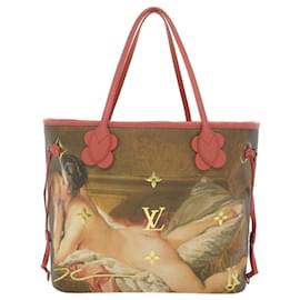 Louis Vuitton-LOUIS VUITTON Masters Collection Neverfull MM Tote BOUCHER Rose M43357 BT lt759A-Rose
