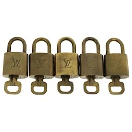 Louis Vuitton-Louis Vuitton padlock 5set Gold Tone LV Auth am3479-Other